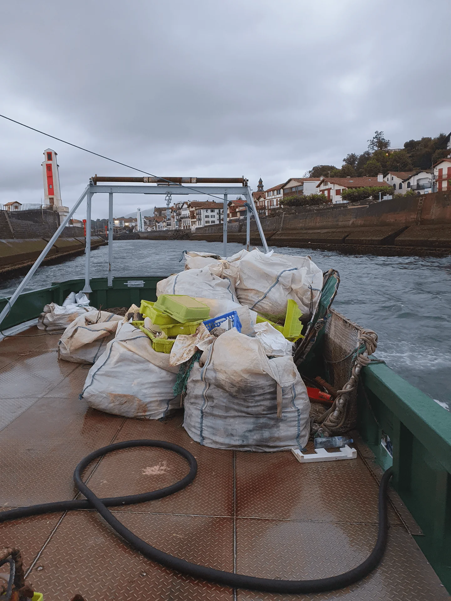 Déchets collectés en mer grace a OPAT